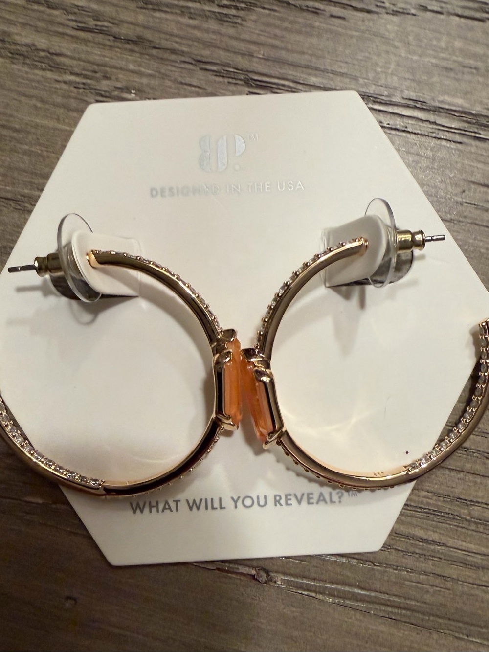 Gold Hoop Earrings Bomb party OG